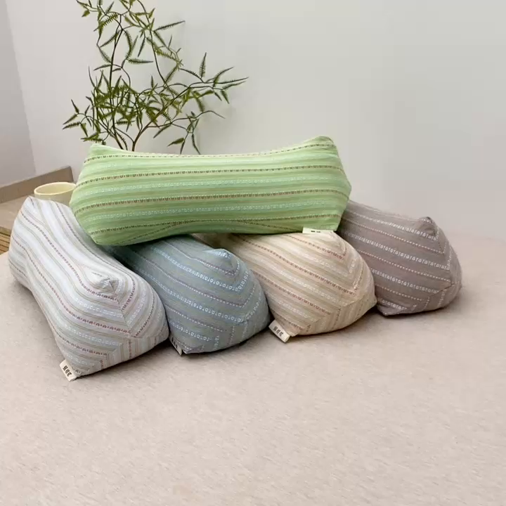 91家纺网 家纺一手货源 找家纺 （总）珍贝2025新款3D条纹菱形荞麦枕