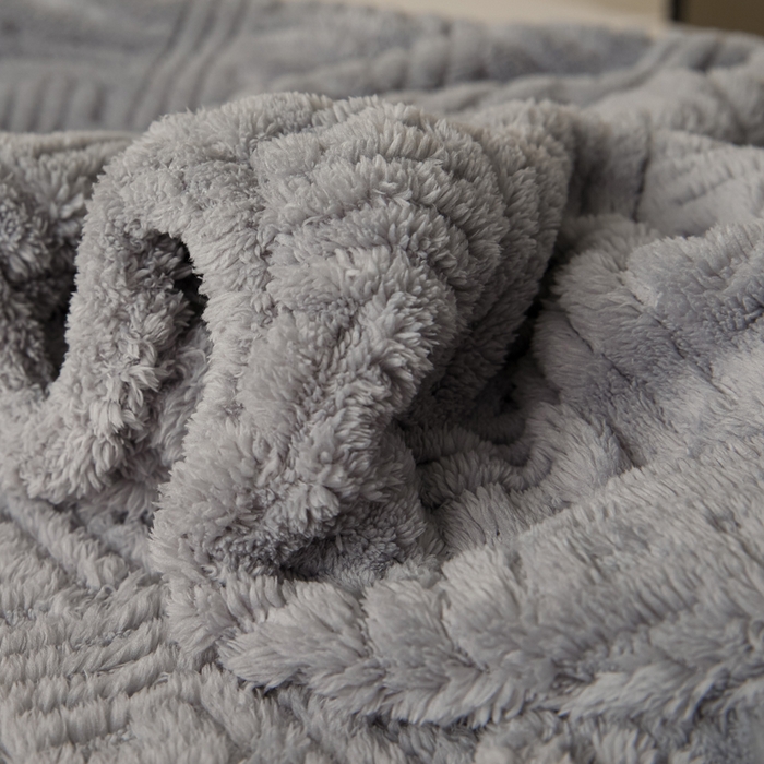 91家纺网 家纺一手货源 找家纺 （总）欧邦2025新款提花舒棉绒塔芙绒床笠跨境-场景一