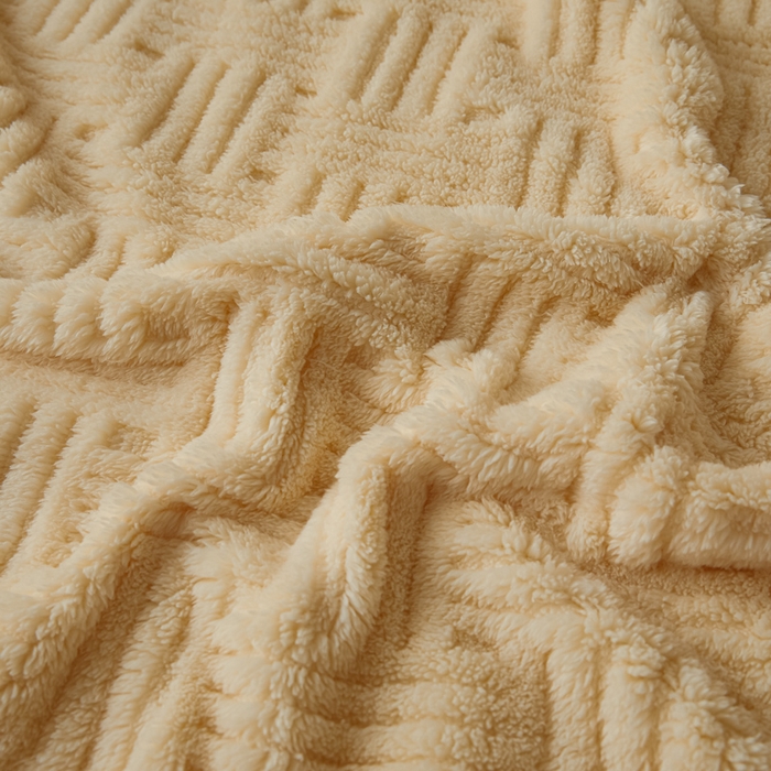 91家纺网 家纺一手货源 找家纺 欧邦2025新款提花舒棉绒塔芙绒床笠跨境-场景一 稻香黄