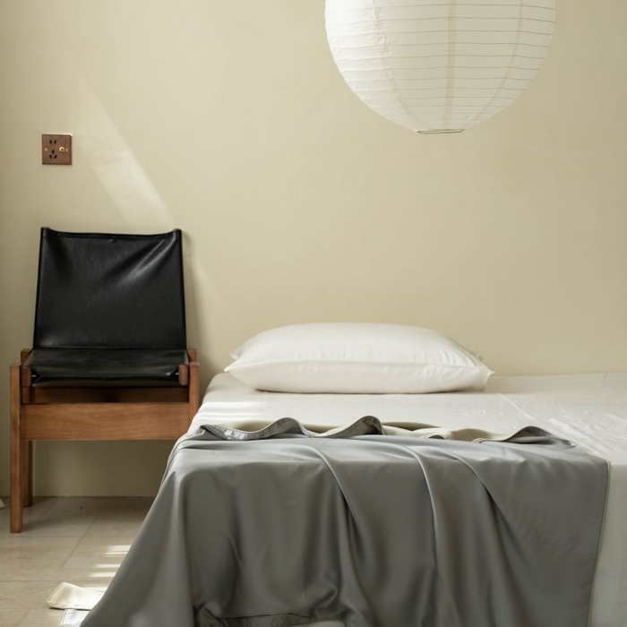 咏绒家纺工厂店 2025新款A类奥地利进口天丝盖毯系列 -风格一 云间青绿