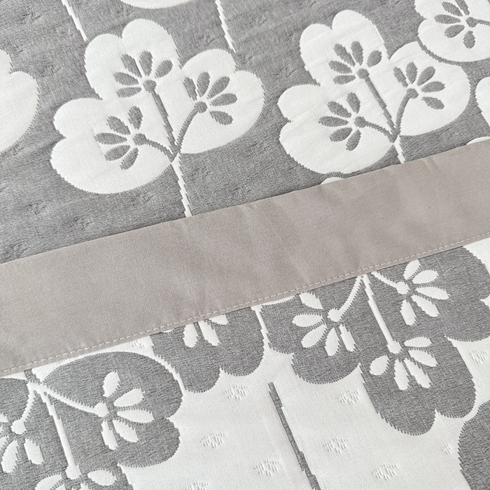 91家纺网 家纺一手货源 找家纺 紫碧螺2025新款多层纱夏被床盖四件套 浅灰