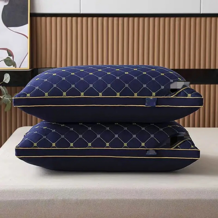 雅晨枕芯工厂店 2025新款满天星双边立体枕头枕芯 藏青