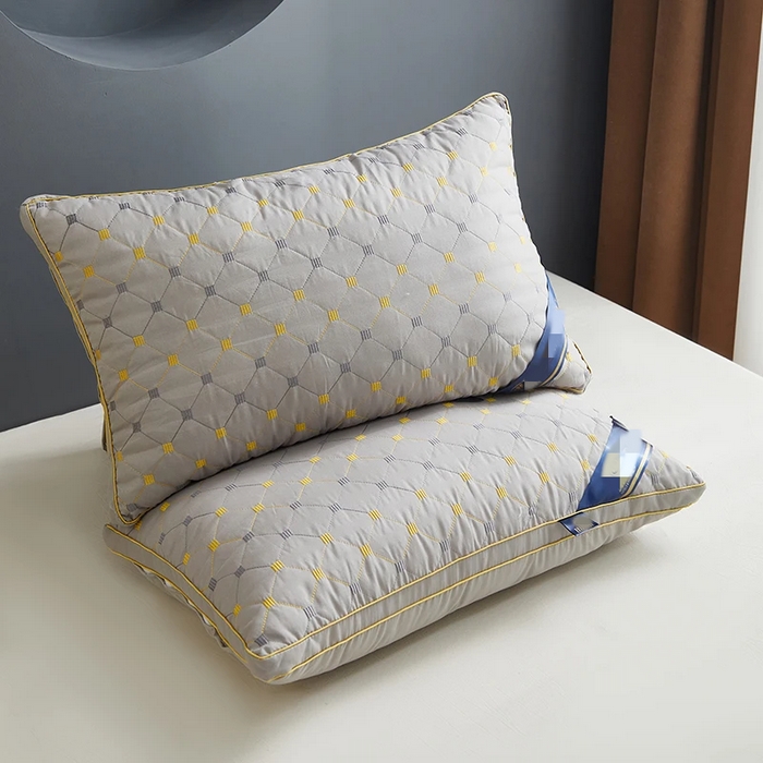 91家纺网 家纺一手货源 找家纺 雅晨枕芯工厂店 2025新款满天星双边立体枕头枕芯 灰