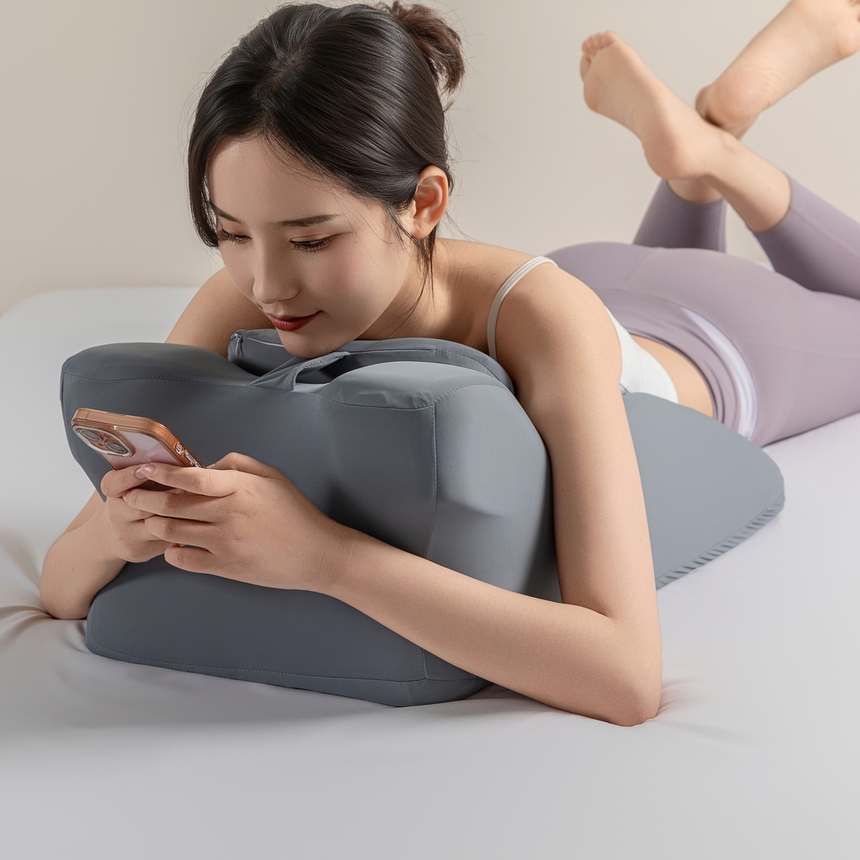 91家纺网 家纺一手货源 找家纺 枕芯真意 2025新款凉感丝牛奶丝午睡枕枕头枕芯 樱花粉