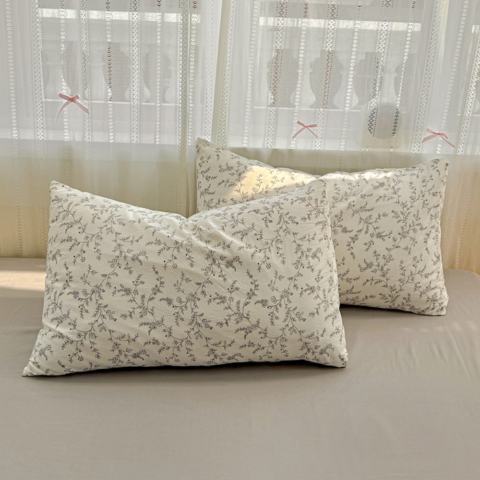 91家纺网 家纺一手货源 找家纺 （总）朵朵家纺2025直播云感床单款三四件套水洗简约风小碎花被套床笠三四件套