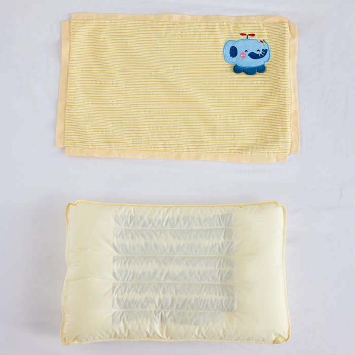 91家纺网 家纺一手货源 找家纺 昕科 2025新款亲肤舒适全棉纯棉萌趣决明子儿童枕枕头枕芯 黄嘟嘟小象 30x49cm/只