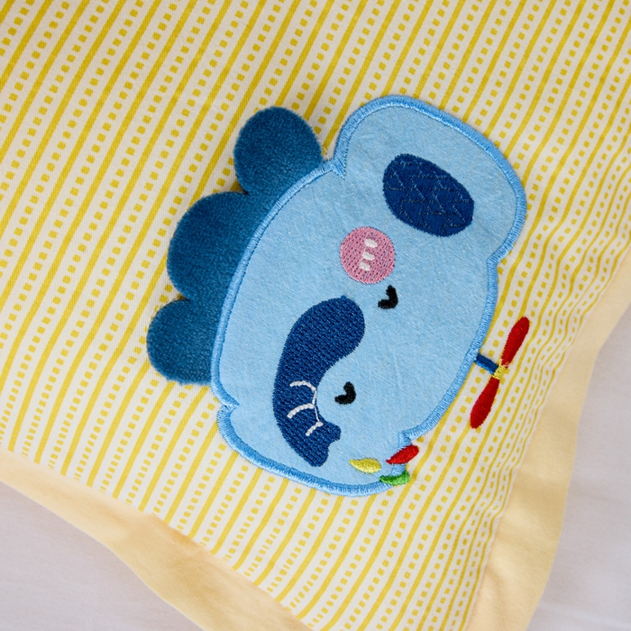 91家纺网 家纺一手货源 找家纺 昕科 2025新款亲肤舒适全棉纯棉萌趣决明子儿童枕枕头枕芯 黄嘟嘟小象 30x49cm/只