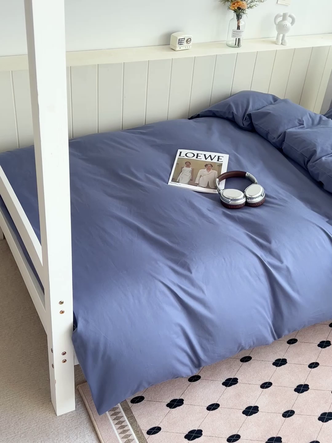 91家纺网 家纺一手货源 找家纺 禧缘（梦想家） 2025新款40s全棉13372纯色学生三件套 宾利蓝