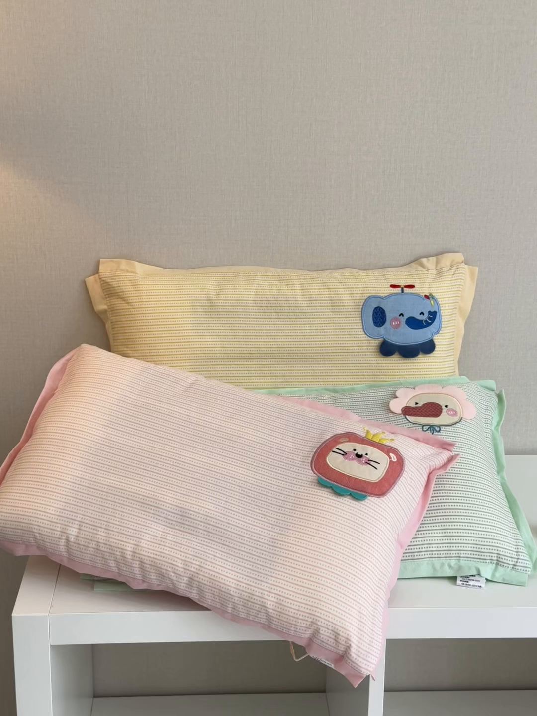 91家纺网 家纺一手货源 找家纺 昕科 2025新款亲肤舒适全棉纯棉萌趣决明子儿童枕枕头枕芯 组合图仅供参考 30x49cm/只