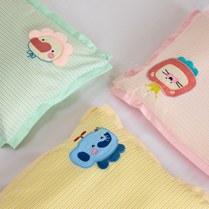 91家纺网 家纺一手货源 找家纺 （总）昕科 2025新款亲肤舒适全棉纯棉萌趣决明子儿童枕枕头枕芯