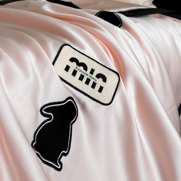 91家纺网 家纺一手货源 找家纺 红嘴企鹅 2025新款冰丝夏被夏凉被空调被四件套-浪漫兔 浪漫兔-粉色