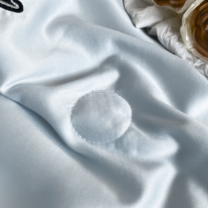 91家纺网 家纺一手货源 找家纺 红嘴企鹅 2025新款冰丝夏被夏凉被空调被四件套-浪漫兔 浪漫兔-蓝色