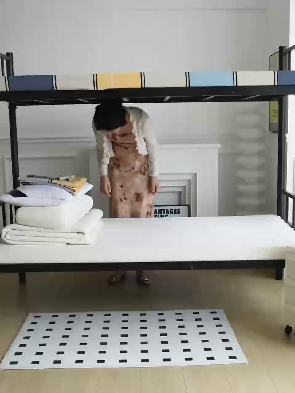 91家纺网 家纺一手货源 找家纺 (总)茗婷 2025新款纯棉学生上下铺床单床笠三件套六件套