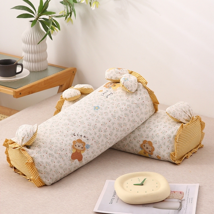 珍贝2025新款兔公仔枕头 狮子黄