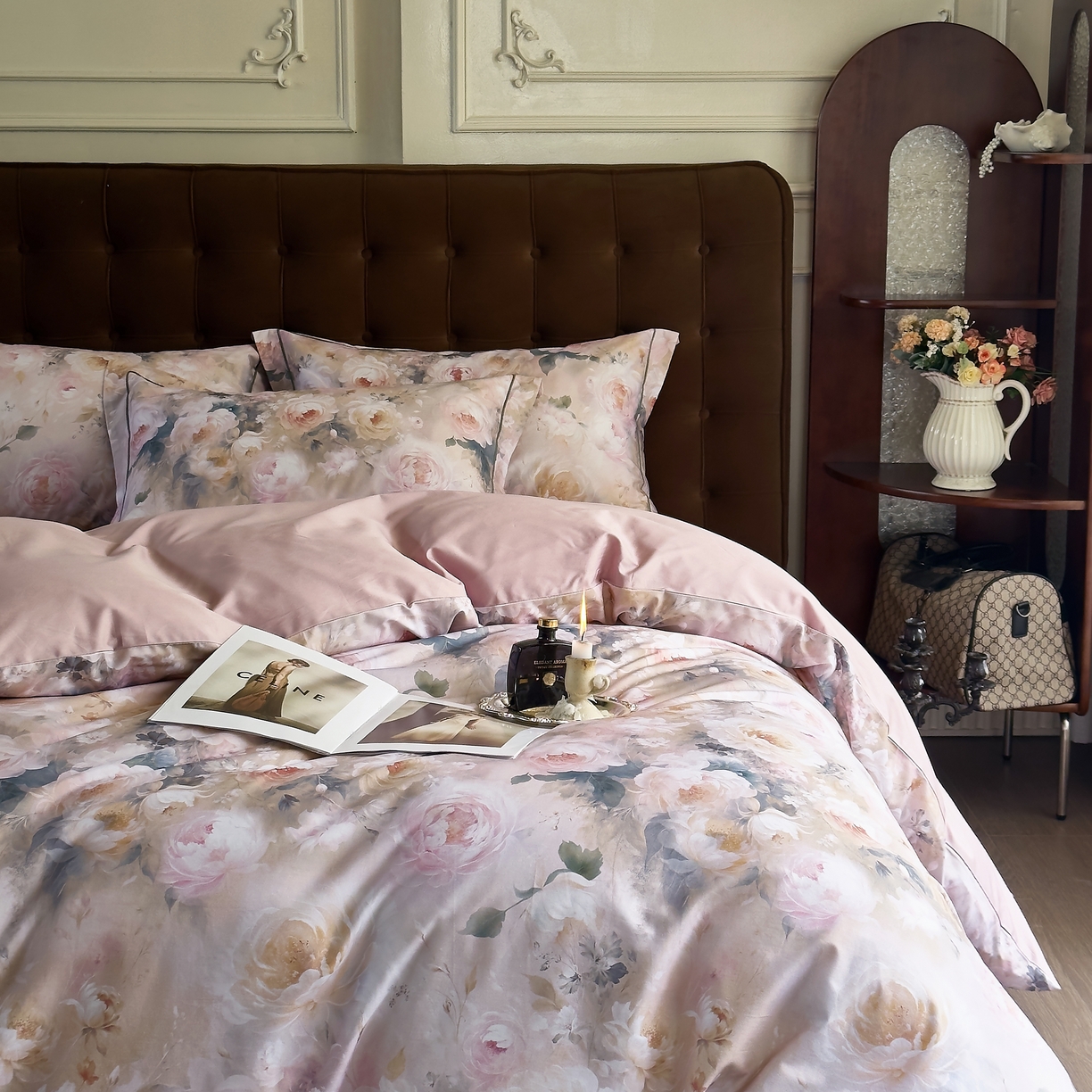 91家纺网 家纺一手货源 找家纺 （总）由丽家纺 2025新款亲肤舒适全棉纯棉臻棉数码印花四件套系列