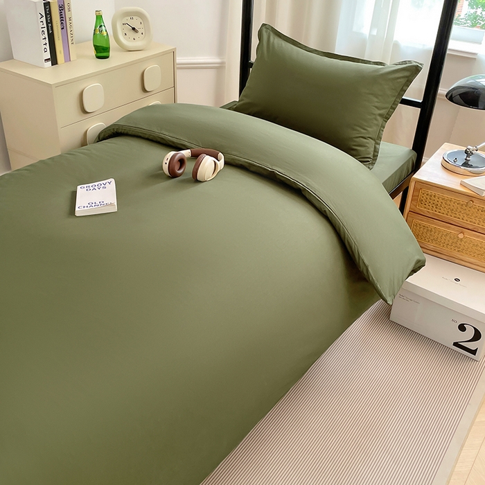 91家纺网 家纺一手货源 找家纺 （总）锦润家纺 2025新款13372全棉纯棉学生宿舍上下铺三件套和六件套