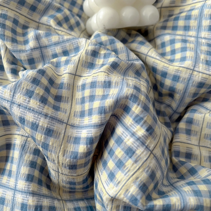 91家纺网 家纺一手货源 找家纺 美梦家纺2025新款皱皱纱花边被套床盖四件套 银河