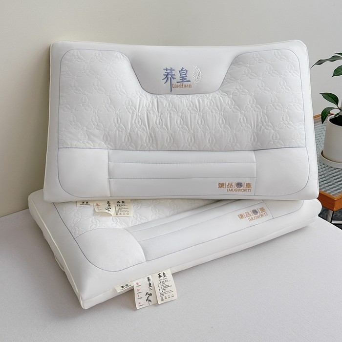 91家纺网 家纺一手货源 找家纺 （总）橘夏2025新款水洗荞麦枕头枕芯