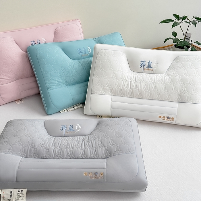 91家纺网 家纺一手货源 找家纺 （总）橘夏2025新款水洗荞麦枕头枕芯