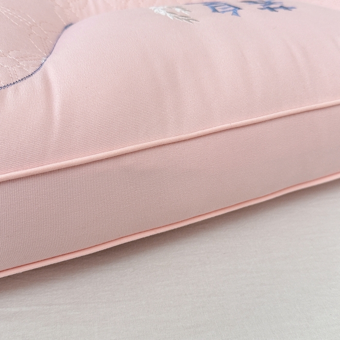 91家纺网 家纺一手货源 找家纺 橘夏2025新款水洗荞麦枕头枕芯 粉色一只