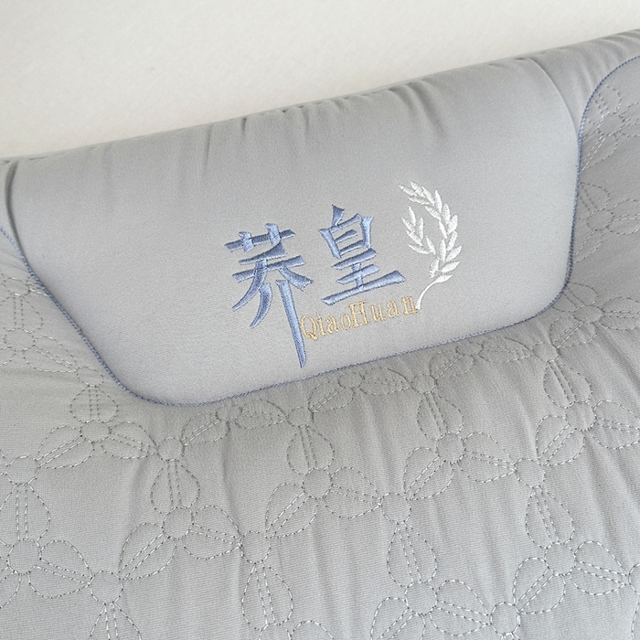 91家纺网 家纺一手货源 找家纺 橘夏2025新款水洗荞麦枕头枕芯 灰一只