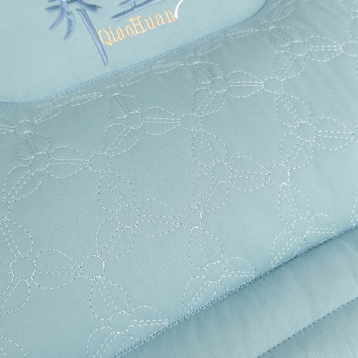 91家纺网 家纺一手货源 找家纺 橘夏2025新款水洗荞麦枕头枕芯 蓝色一只