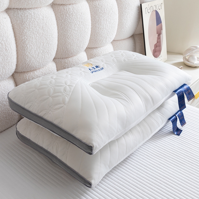 91家纺网 家纺一手货源 找家纺 卓昌枕芯 2025春夏新款乳胶太空舱护颈枕头枕芯 太空舱护颈枕 48x74cm/只 1000g