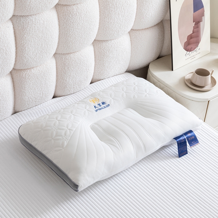 91家纺网 家纺一手货源 找家纺 卓昌枕芯 2025春夏新款乳胶太空舱护颈枕头枕芯 太空舱护颈枕 48x74cm/只 1100g