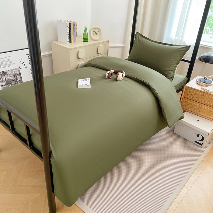 91家纺网 家纺一手货源 找家纺 （总）锦润家纺 2025新款12868全棉纯棉学生宿舍上下铺三件套和六件套