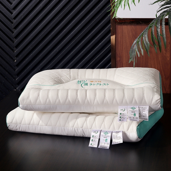 91家纺网 家纺一手货源 找家纺 （总）雅晨枕芯工厂店 2025新款反牵引护颈枕头枕芯针织棉SPA睡眠分区枕头宿舍单人枕