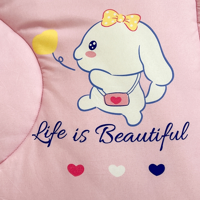 91家纺网 家纺一手货源 找家纺 VIP被业 2025新款冬被学生宿舍印花冬被上下铺多套件 大耳朵