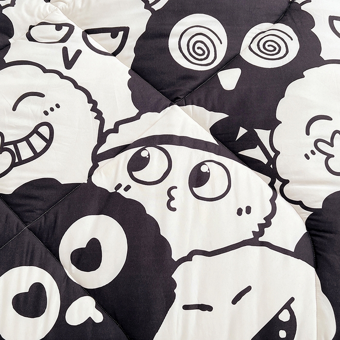 91家纺网 家纺一手货源 找家纺 VIP被业 2025新款冬被学生宿舍印花冬被上下铺多套件 精灵