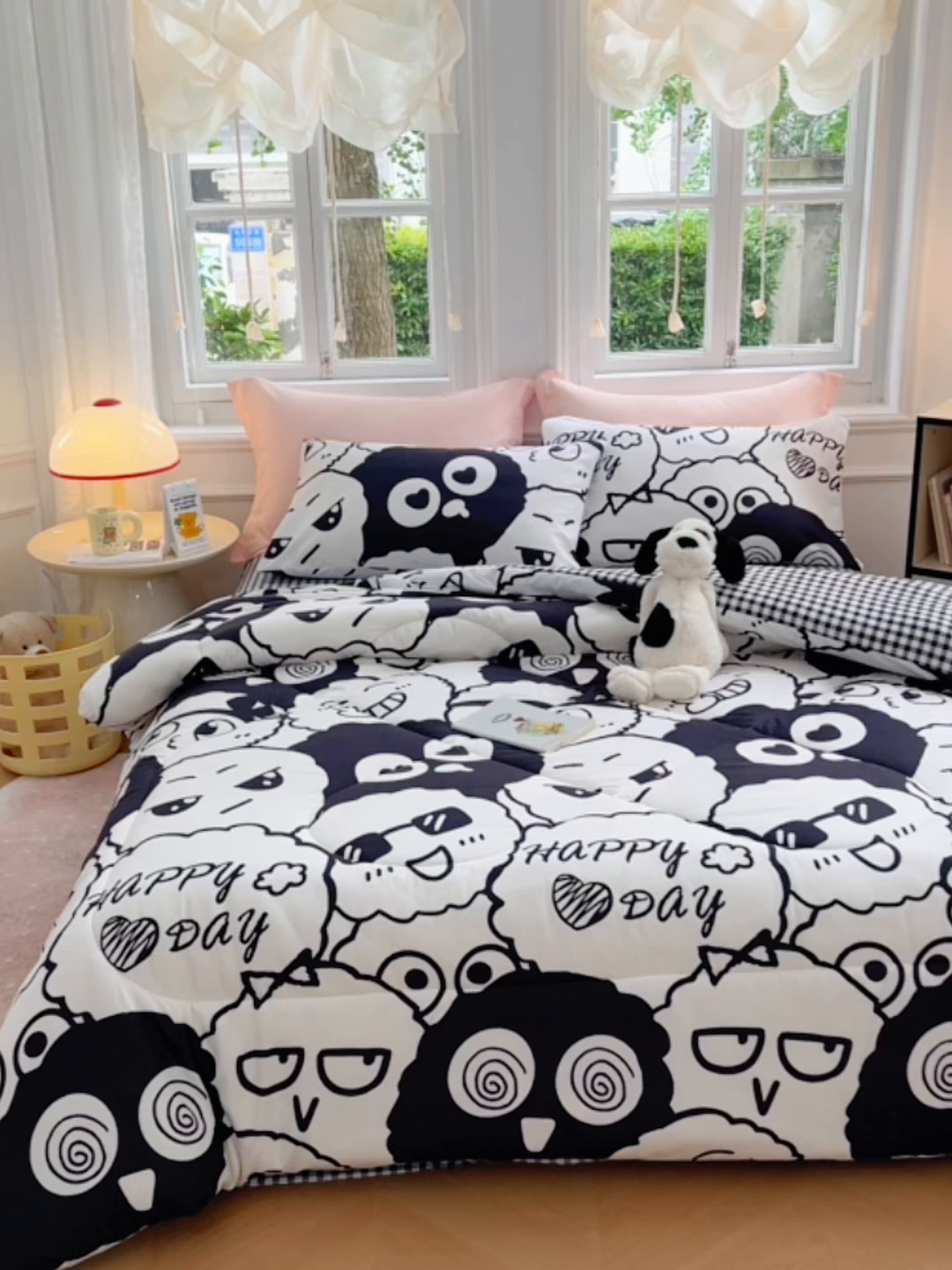 91家纺网 家纺一手货源 找家纺 VIP被业 2025新款冬被学生宿舍印花冬被上下铺多套件 精灵