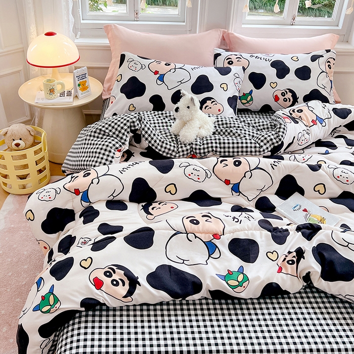 91家纺网 家纺一手货源 找家纺 （总）VIP被业 2025新款冬被学生宿舍印花冬被上下铺多套件