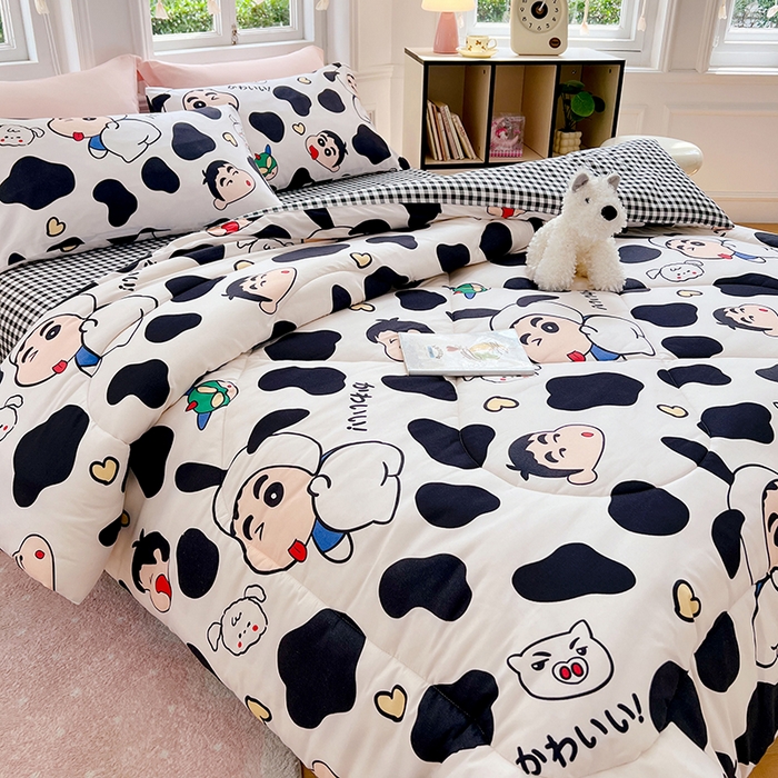 91家纺网 家纺一手货源 找家纺 （总）VIP被业 2025新款冬被学生宿舍印花冬被上下铺多套件