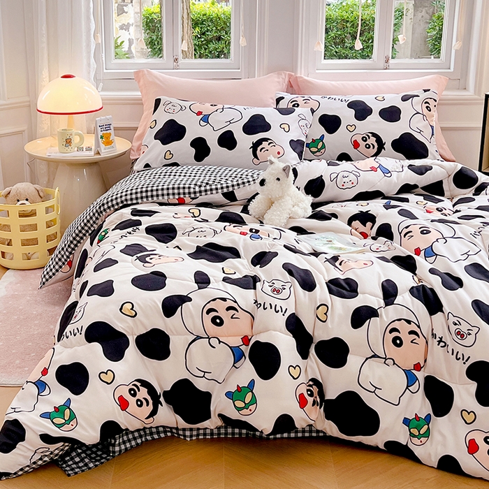 91家纺网 家纺一手货源 找家纺 （总）VIP被业 2025新款冬被学生宿舍印花冬被上下铺多套件