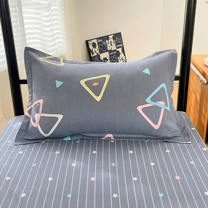 91家纺网 家纺一手货源 找家纺 锦润家纺2025新款全棉13372学生三件套纯棉宿舍六件套 快乐节奏