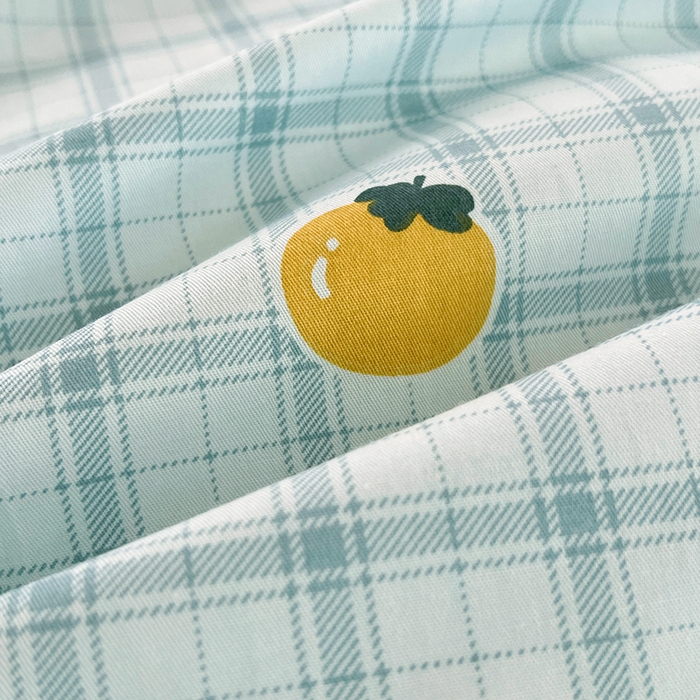 91家纺网 家纺一手货源 找家纺 锦润家纺2025新款全棉13372学生三件套纯棉宿舍六件套 水果波波