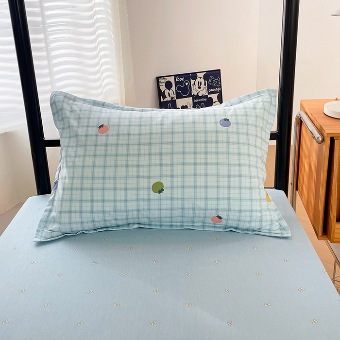 91家纺网 家纺一手货源 找家纺 锦润家纺2025新款全棉13372学生三件套纯棉宿舍六件套 水果波波