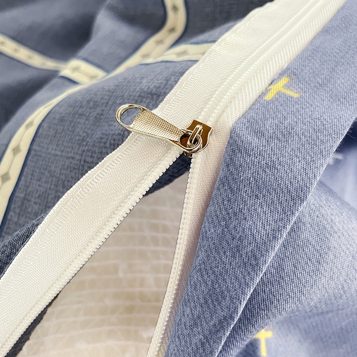 91家纺网 家纺一手货源 找家纺 锦润家纺2025新款全棉13372学生三件套纯棉宿舍六件套 前程似锦-灰