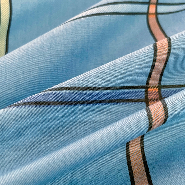 91家纺网 家纺一手货源 找家纺 锦润家纺2025新款全棉13372学生三件套纯棉宿舍六件套 罗马-蓝