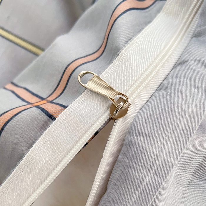 91家纺网 家纺一手货源 找家纺 锦润家纺2025新款全棉13372学生三件套纯棉宿舍六件套 罗马-灰