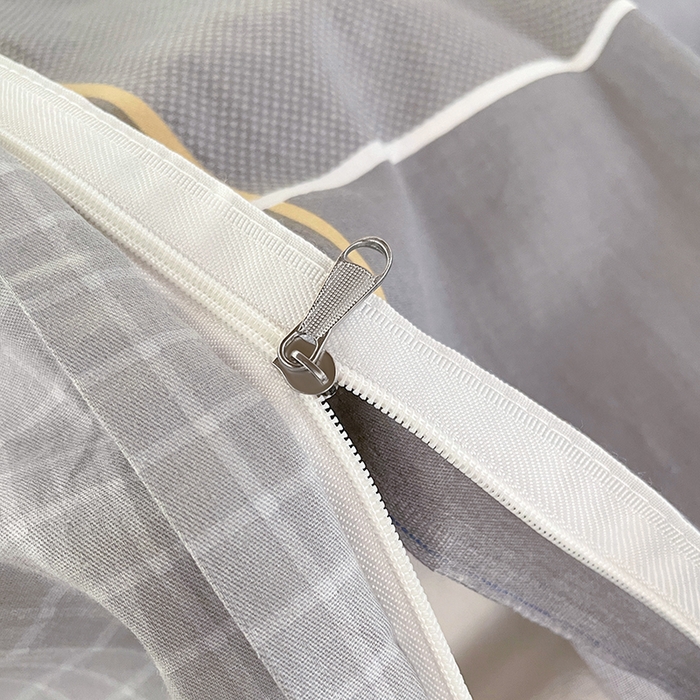 91家纺网 家纺一手货源 找家纺 锦润家纺2025新款全棉13372学生三件套纯棉宿舍六件套 卡里尔-灰