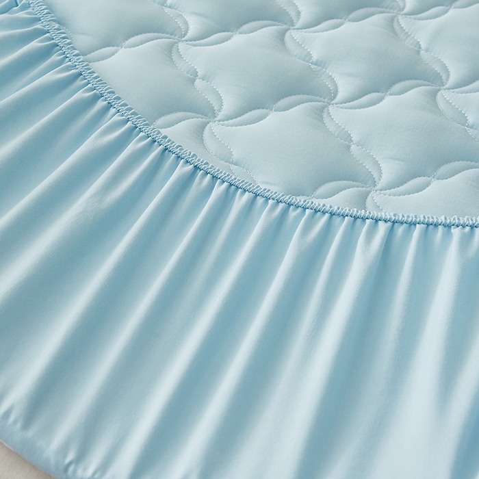 91家纺网 家纺一手货源 找家纺 （总）盛眠家纺 2025新款亲肤舒适水洗棉夹棉床笠-风语