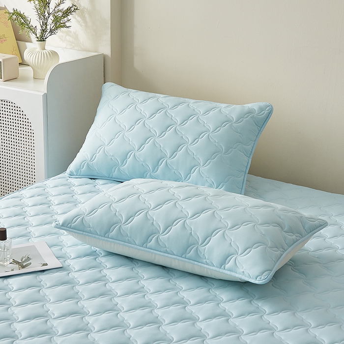 91家纺网 家纺一手货源 找家纺 （总）盛眠家纺 2025新款亲肤舒适水洗棉夹棉床笠-风语