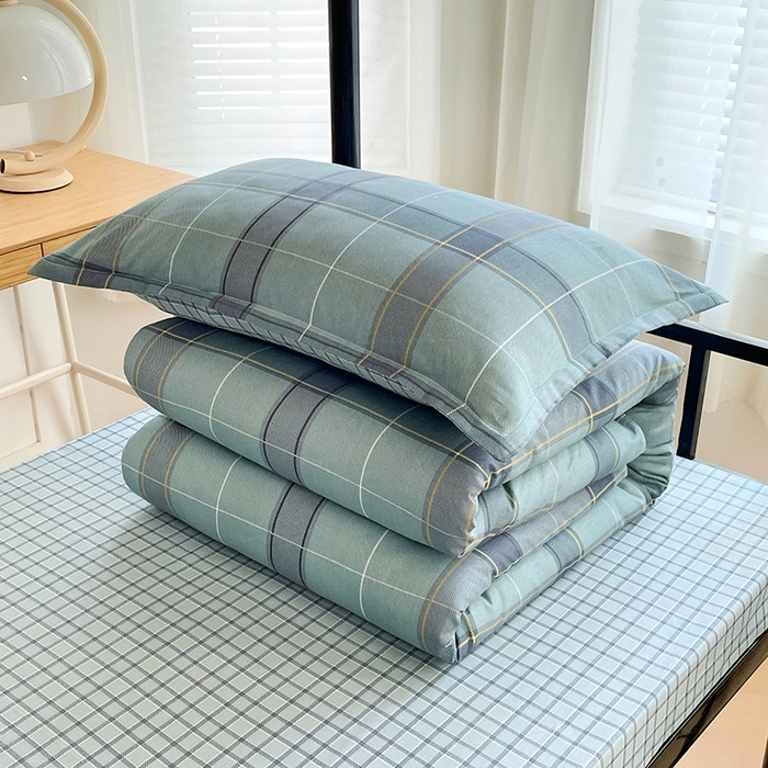 91家纺网 家纺一手货源 找家纺 锦润 2025新款印花12868全棉学生宿舍三件套纯棉六件套心愿梦境