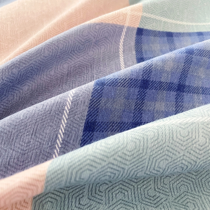 91家纺网 家纺一手货源 找家纺 锦润 2025新款印花12868全棉学生宿舍三件套纯棉六件套夏日摩卡-灰