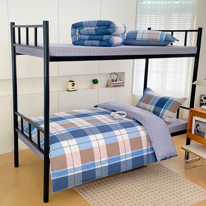 91家纺网 家纺一手货源 找家纺 （总）锦润家纺2025新款全棉13372学生三件套纯棉宿舍六件套