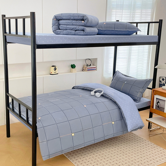 91家纺网 家纺一手货源 找家纺 （总）锦润家纺2025新款全棉13372学生三件套纯棉宿舍六件套