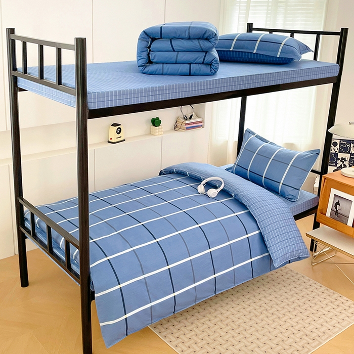 91家纺网 家纺一手货源 找家纺 （总）锦润家纺2025新款全棉13372学生三件套纯棉宿舍六件套